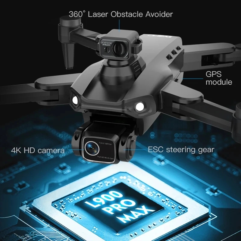 L900 Pro MAX GPS Drone 4K Prof - Drone Camera Professional avaliação e preço