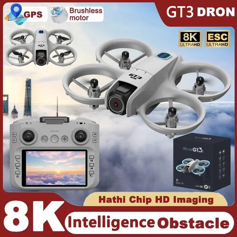 Gt3 mini novo drone rc quadcop - Drone Camera With Gimbal avaliação e preço