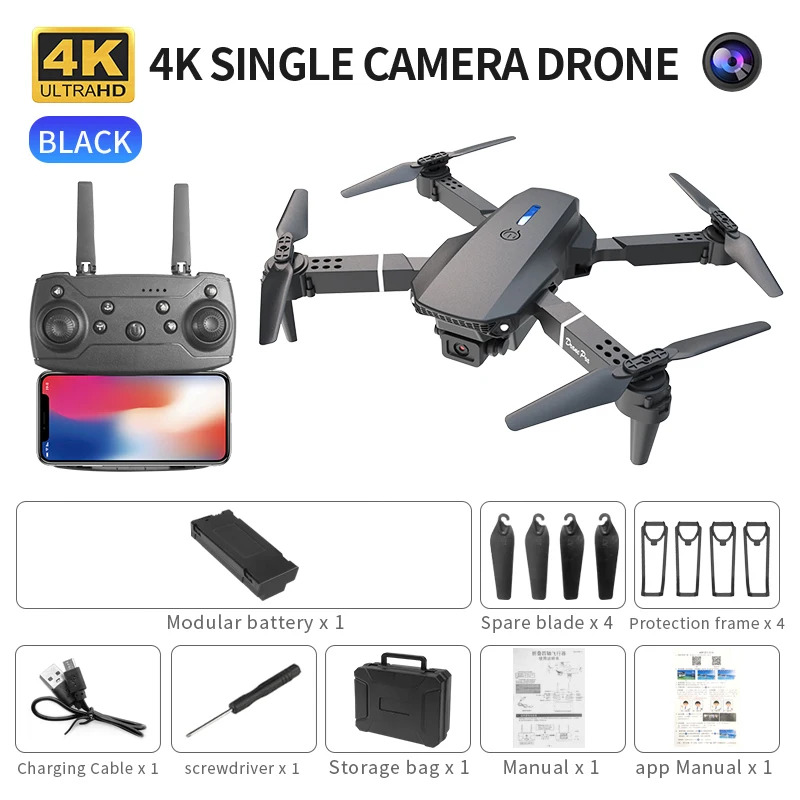 E88 probigent dobrável drone s - Drone Camera Professional avaliação e preço