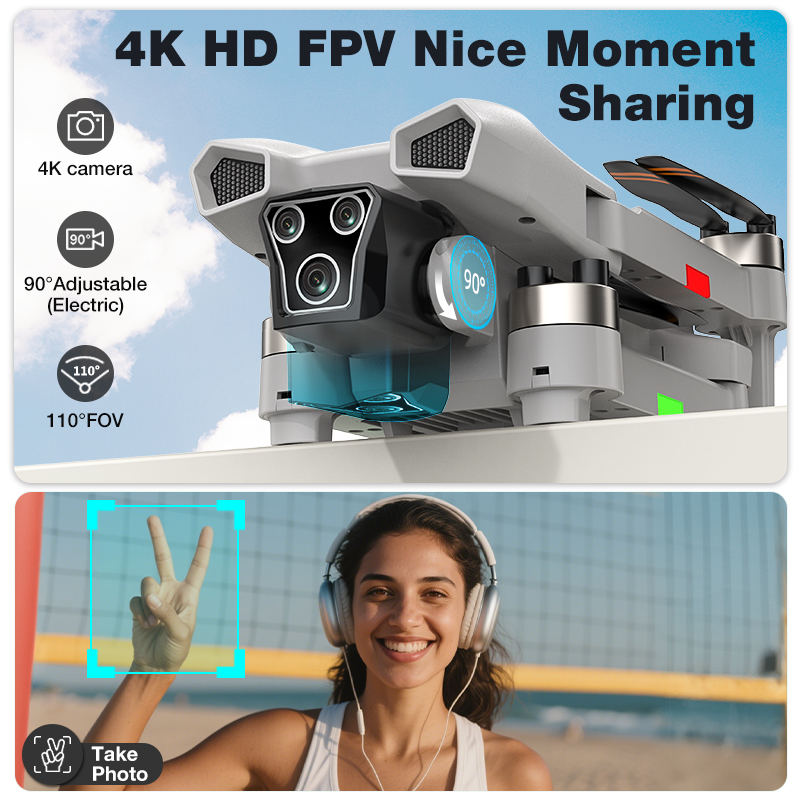 NOVO Drone L017 Pro Brushless  - Drone Camera Professional avaliação e preço